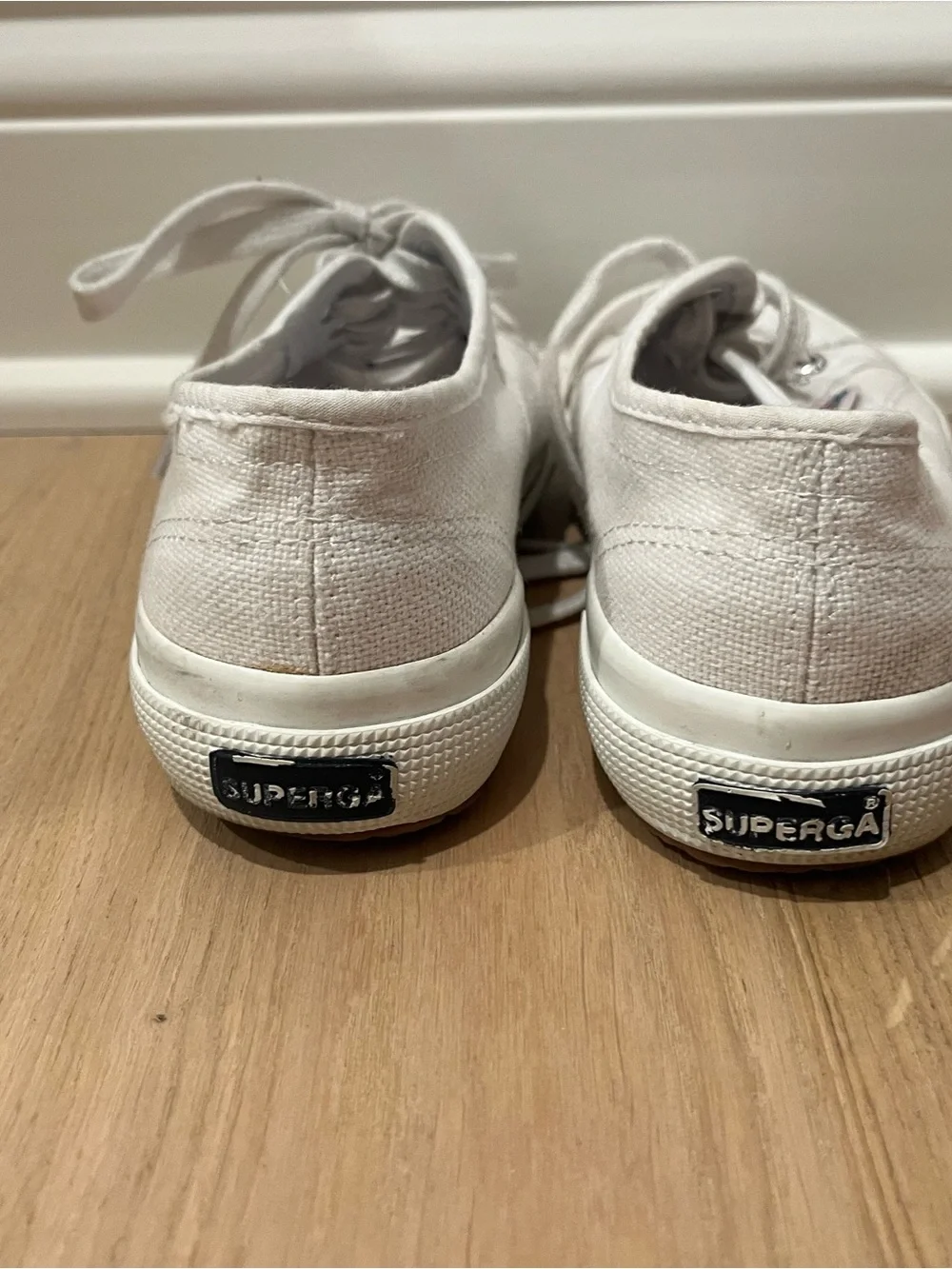 Superga White Low-Top Canvas Sneakers